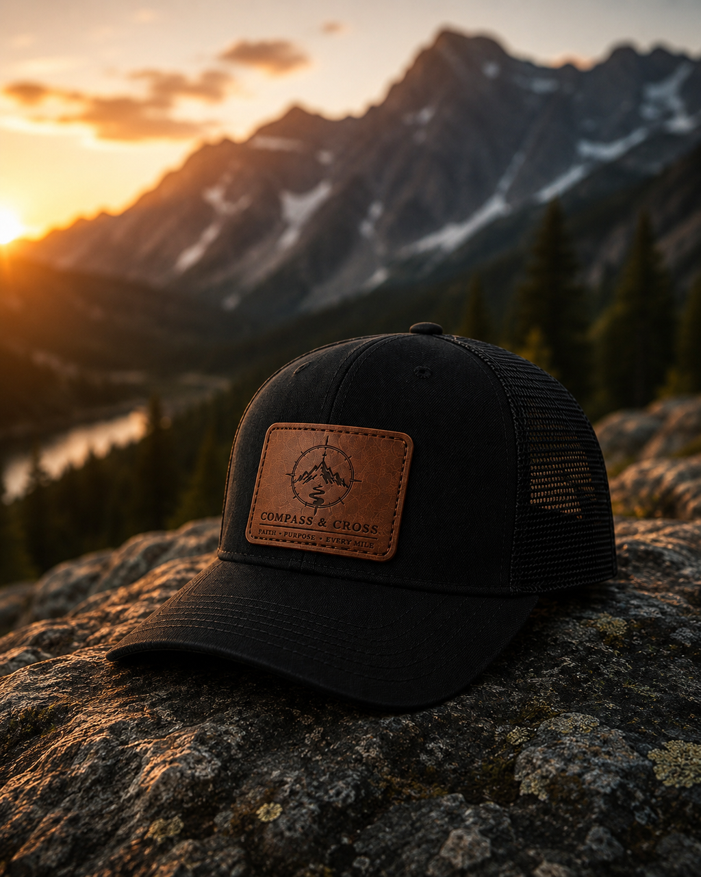 Cornerstone Trucker Cap - black