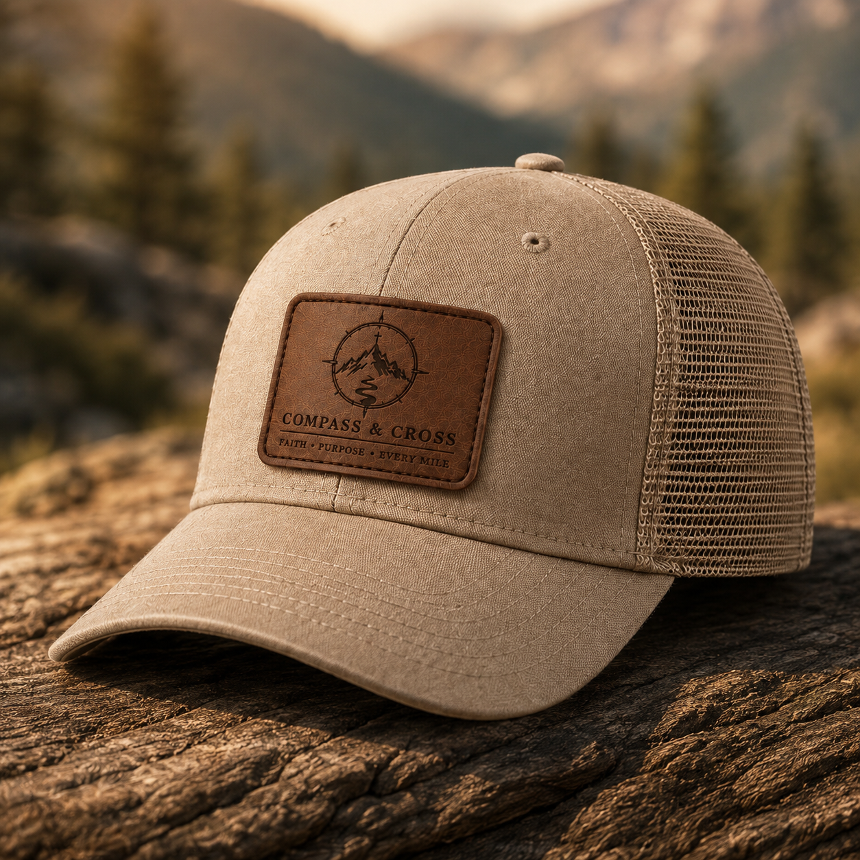 Cornerstone Trucker Cap - Sand