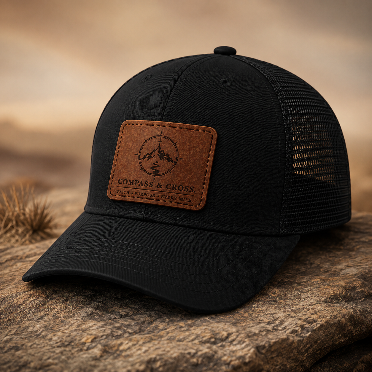 Cornerstone Trucker Cap - black